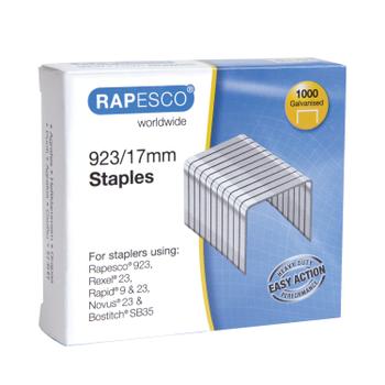 Rapesco 923/17mm Staples Galvanised Finish (Pack of 1000) 1240 (1240)