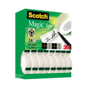 SCOTCH Magic Tape 810 Tower Pack 19mm x 33m (Pack of 24) XA004815701 (QAA - MAGIC)