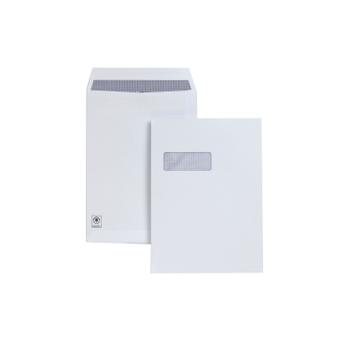 PLUS FABRIC Pocket Envelope C4 Self Seal Window 120gsm White (Pack 250) - H27070 (H27070)