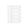 Q-CONNECT 1-5 Index Multi-punched Polypropylene White A4 KF01352