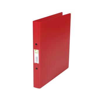 Q-CONNECT 25mm 2 Ring Binder Polypropylene A4 Red (Pack of 10) KF02008 (KF02008)
