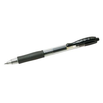 PILOT G-205 Retractable Gel Rollerball Pen 0.5mm Tip 0.32mm Line Black (Pack 12) - 40101201 (040101201)