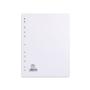 ELBA Divider A4 20 Part White Card 400007500