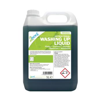 2WORK Antibacterial Washing Up Liquid 5 Litre 2W04022 (2W04022)