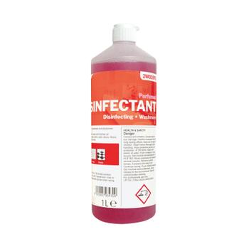 2WORK Disinfectant and Washroom Cleaner Perfumed 1 Litre 2W03970 (2W03970)