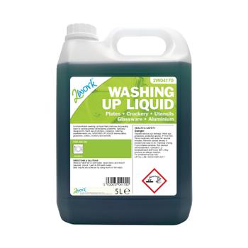 2WORK Washing Up Liquid Fresh Scent 5 Litre Bulk Bottle 2W04170 (2W04170)