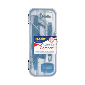 Helix Maths Set Handy Plastic Case (Pack of 12) A54000 (A54000)