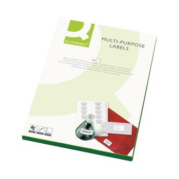 Q-CONNECT Multipurpose Labels 199.6x143.5mm 2 Per Sheet White (Pack of 200) KF26056 (KF26056)