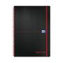 Black N Red A4 Wirebound Polypropylene Cover Notebook Ruled 140 Pages Black/Red (Pack 5) - 100080166