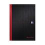 Black N Red A4 Casebound Hard Cover Notebook Narrow Ruled 192 Pages Black/Red (Pack 5) - 100080474