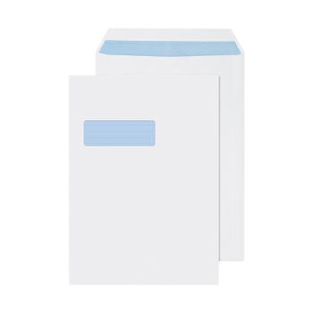 Q-CONNECT C4 Envelopes Window Self Seal 90gsm White (Pack of 250) 2907 (KF3501)