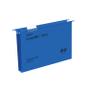 REXEL Crystalfile Extra Foolscap Suspension File Polypropylene 30mm Blue (Pack 25) 70633