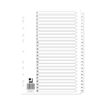 Q-CONNECT A4 1-25 Mylar Index (Pack of 10) KF97056Q (KF97056Q)