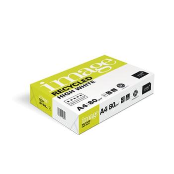 ANTALIS Image Recycled A4 High White Blue Angel 80g/m2 pak à 500 vel - Prijs geldig bij een minimale afname 40 dozen (Hele pallet) (468431-40)