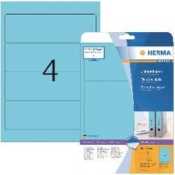 HERMA Ordnerrugetiketten 5098 Blauw 192 x 61 mm 20 Vellen à 4 Etiketten (5098)