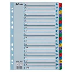 ESSELTE Mylar Index 100166 A4 Met versterkte tabs Veelkleurig 20 Tabs 11-gaats 160 g/m² Karton A tot Z (100166)