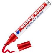 EDDING 3300 Permanentmarker 100% Gerecycled Breed Beitelpunt 1 - 5 mm Rood Navulbaar Waterbestendig