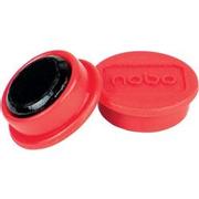 NOBO Whiteboard-magneten Rood 0.3 kg draagkracht 24 mm 10 Stuks