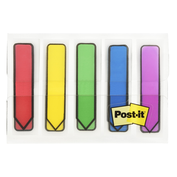 POST-IT 684-ARR1 Index Kleurenassortiment Blanco Speciaal 1,19 x 4,32 cm 5 Stuks à 20 Strips (684-ARR1)