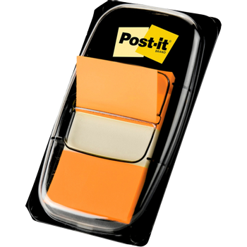 POST-IT Indexen Rechthoekig 2,54 x 4,32 cm Oranje 680-4 50 Strips (680-4 OR)