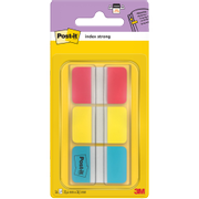 POST-IT Index Indexen Rechthoekig 2,54 x 3,81 cm Kleurenassortiment Strong 3 Stuks à 22 Strips