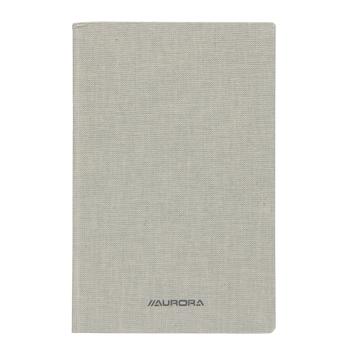 AURORA 145 x 220 mm Gebonden schrift Wit Linnen kaft Geruit 5mm 96 Vellen (2396SQ5)