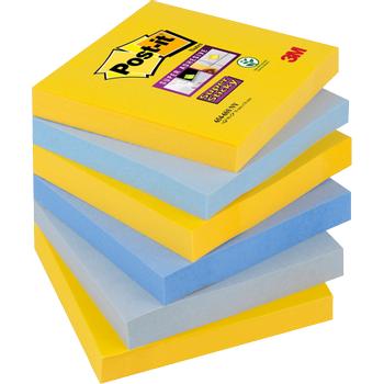 POST-IT New York Super Sticky Notes 76 x 76 mm Kleurenassortiment Blanco 6 blokken à 90 Vellen (7100207283)