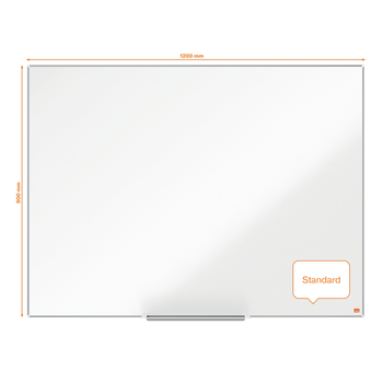 NOBO Impression Pro whiteboard 1915396 wandmontage magnetisch email 120 x 90 cm smal frame (1915396)
