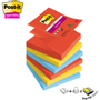 POST-IT Sticky Notes Playful 76 x 76 mm Kleurenassortiment 90 Vellen Pak van 6 (7100258797)