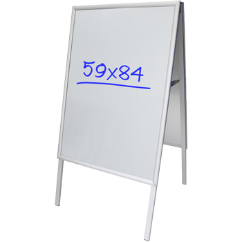 VIKING Stoepbord A1 Aluminium,  Verzinkt staal Zilver (1219259)