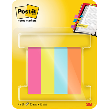 POST-IT Indexen 670-4-POP Kleurenassortiment 4,44 x 4,44 (B x H) cm (7100259443)