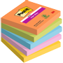 POST-IT Super Sticky Notes 76 x 76 mm Kleurenassortiment 90 Vellen Pak van 5