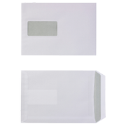 VIKING enveloppen met venster C5 162 (B) x 229 (H) mm zelfklevend wit 90 g/m² 500 stuks
