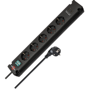 BRENNENSTUHL Bremounta Stekkerdoos 5-voudig, 2 x USB-C, 3 m Zwart 1150660415