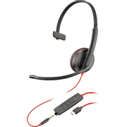 HP Poly Blackwire Headset Hoofd Ja Stereo C3215 Zwart