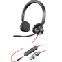HP Poly Blackwire 3325-M Headset Hoofd Met microfoon Mono Zwart