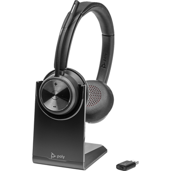 HP Poly Savi 7320 Headset Hoofd Active noise-cancelling Met microfoon Mono Zwart (8L545AA#ABB)