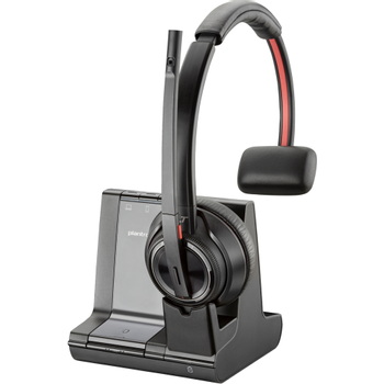 HP Poly Savi Headset Hoofd Met Bluetooth Active noise-cancelling Met microfoon Mono 8210 Zwart (8D3K5AA#ABB)