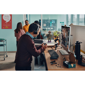 HP Poly Voyager Headset Hoofd met bluetooth Ja Mono Zwart (77Y89AA)