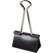 VIKING Papierklemmen Foldback Clips 25 mm Zwart Metaal 12 Stuks