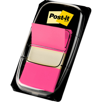 POST-IT Indexen Rechthoekig 2,54 x 4,32 cm Roze I680-21 50 Strips (70071392743)
