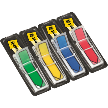 POST-IT Index Pijlvormig 1,19 x 4,32 cm Kleurenassortiment 4 Stuks à 24 Strips (684ARR3)
