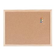 VIKING Kurk Prikbord Niet magnetisch Wandmontage 40 (B) x 1,4 (D) x 30 (H) cm Hout Bruin