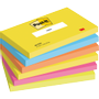 POST-IT Notes 127 x 76 mm Energie Kleuren 6 Blokken van 100 Vellen (655TFEN)