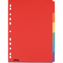 VIKING Standard Blanco tabbladen A4 Kleurenassortiment 6 tabs 175 g/m² Manilla 11 Gaten 6 Vellen