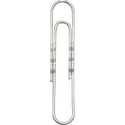 VIKING Paperclips Rond 50 mm Zilver Gegalvaniseerd staal 100 Stuks