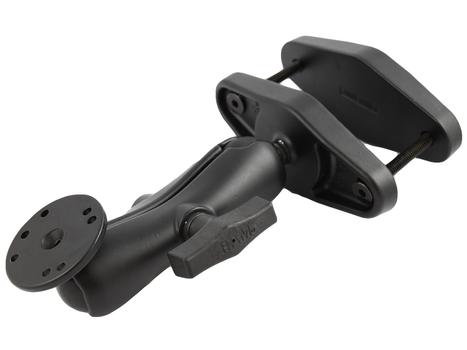 RAM MOUNT RAM 4" SQUARE RAIL MOUNT WITH ROUND BASE (RAM-101U-247-4)