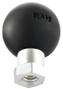 RAM MOUNT RAM BASE W/1/4"-20 HOLE HEX & 1" BALL