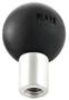 RAM MOUNT RAM BASE W/1/4"-20 HOLE & 1" BALL
