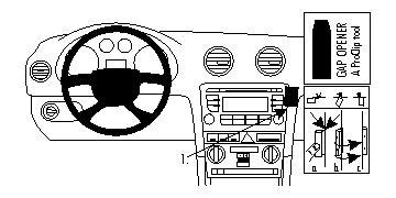 BRODIT ProClip Audi A3 UNPL-POS (853991)